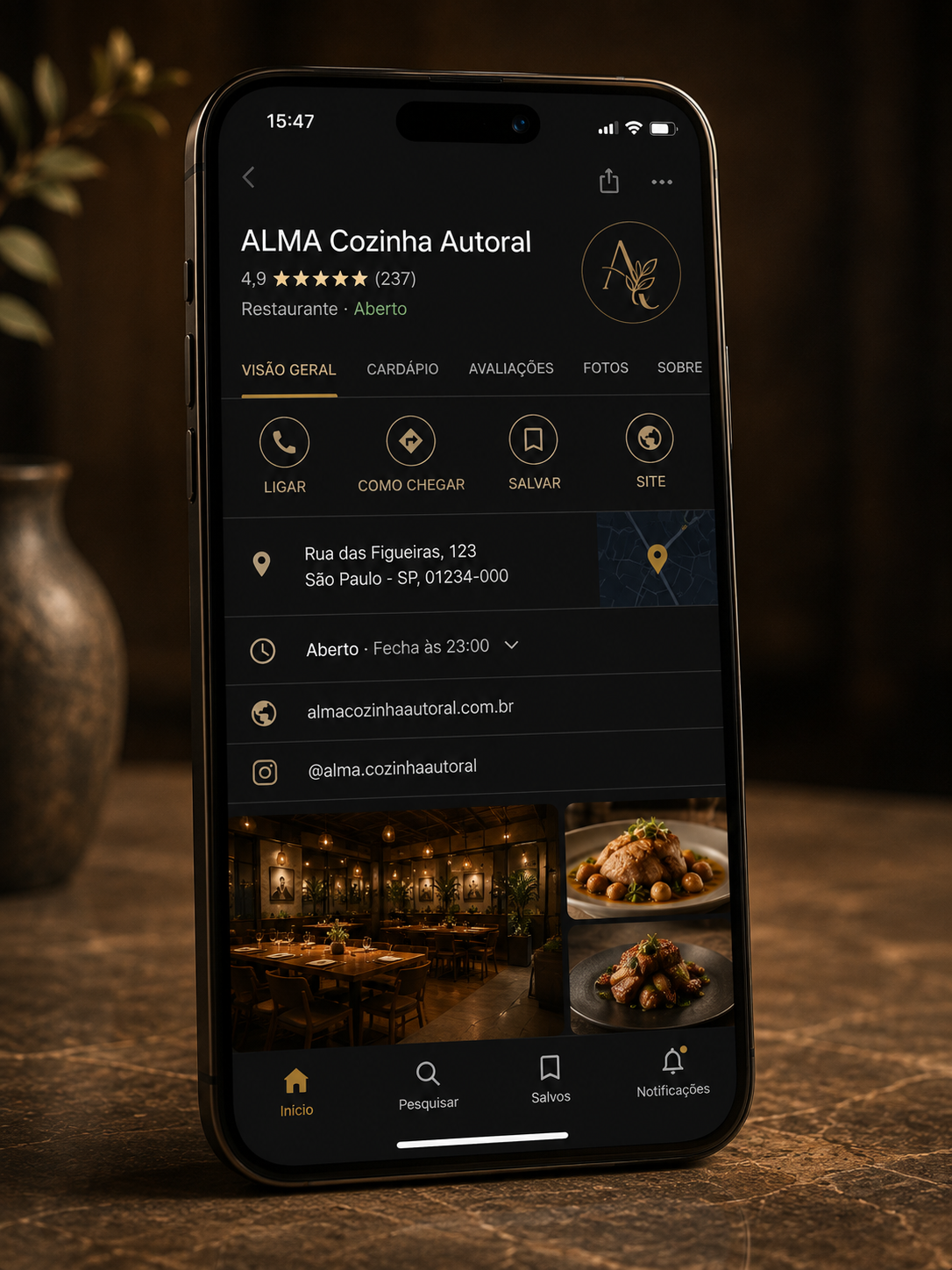 Presença digital no smartphone — Flowix Studio